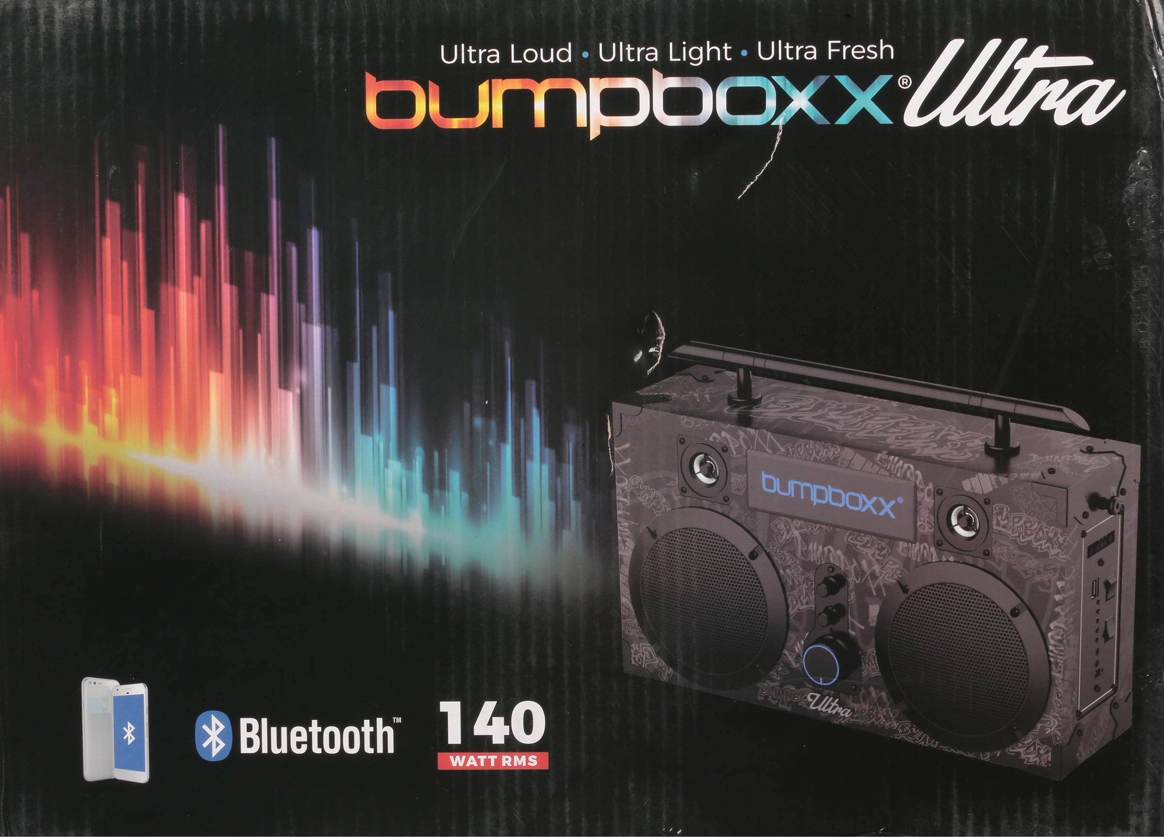 Bumpboxx Ultra Graffiti Retro Wireless Bluetooth Boombox