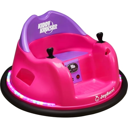 Joyberri Kiddy Kruiser Bumper Car, Electric Car with Bluetooth, Music and Remote, Pink