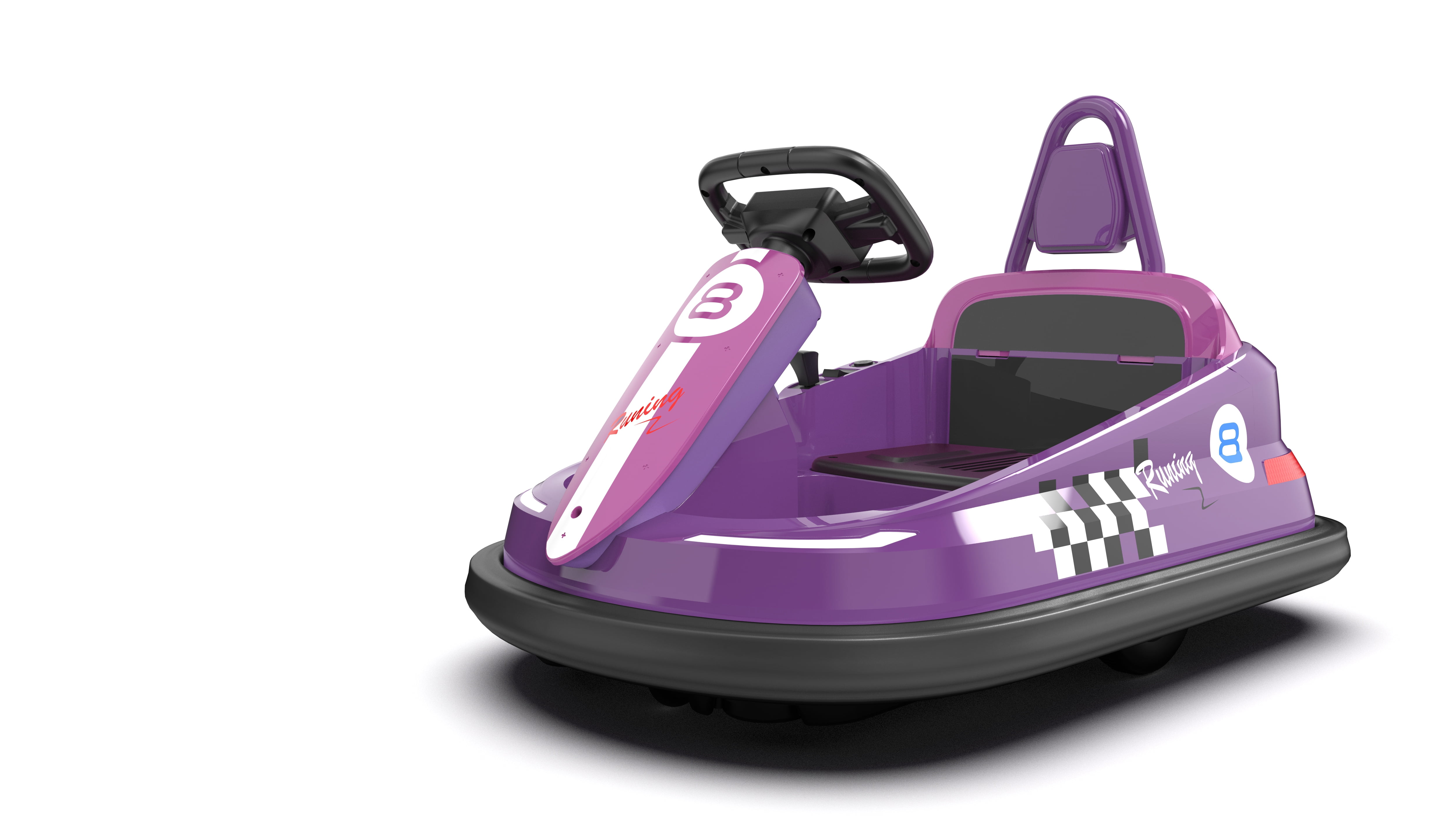Flybar 6V Bumper Car Toddler Ride-On – 360° Spin & LED Lights