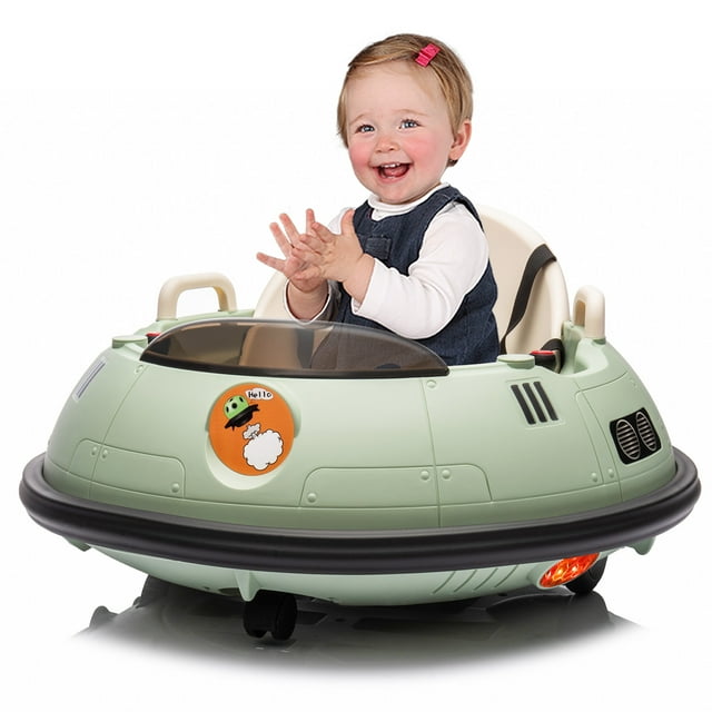 Bumper Car for Toddlers, 12V Baby Bumper Car with Remote Control, for