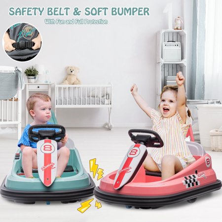 Bumper Car for Toddlers Green