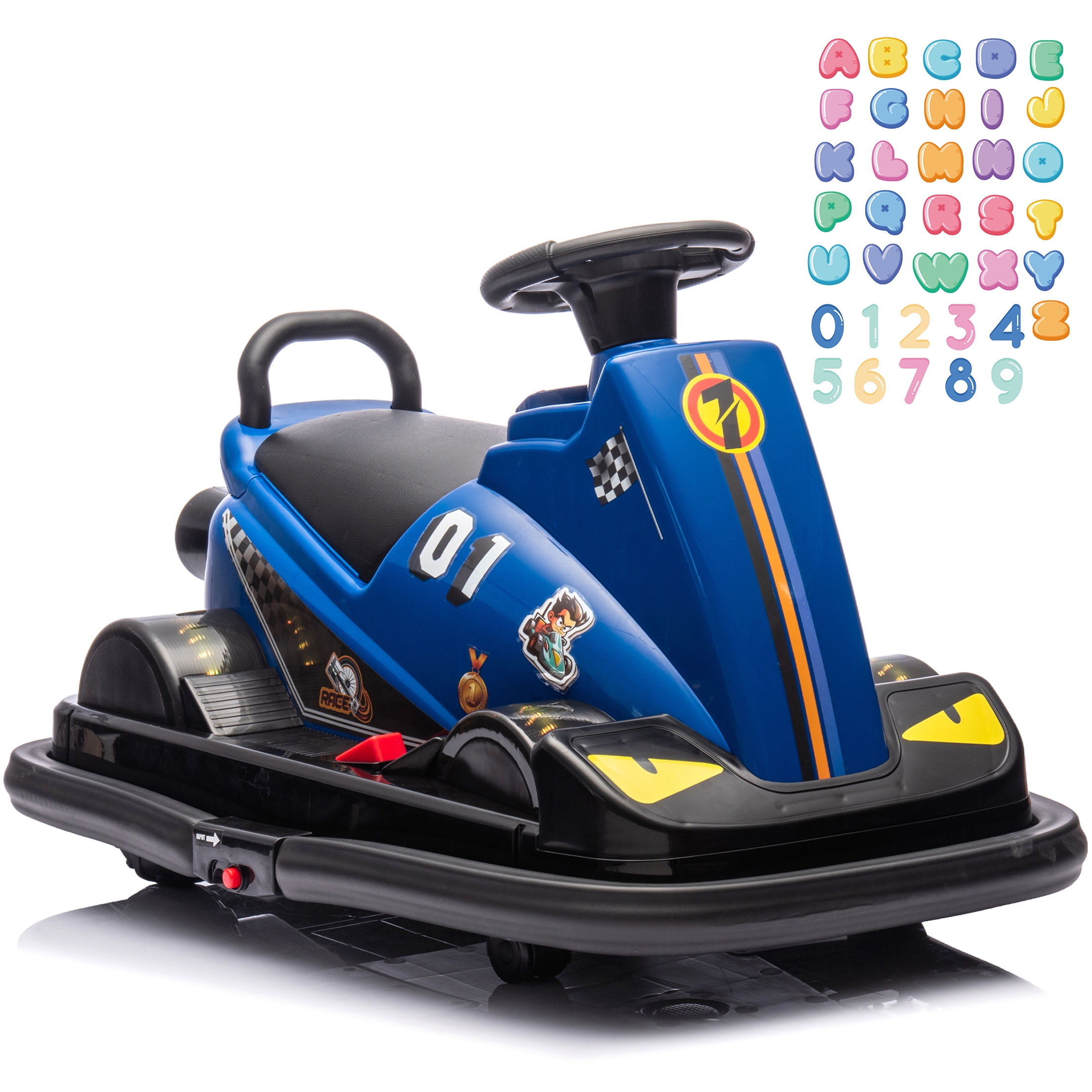 Bumper Cars for Toddlers 35, 12V Battery Powered Ride on Bumper Car W