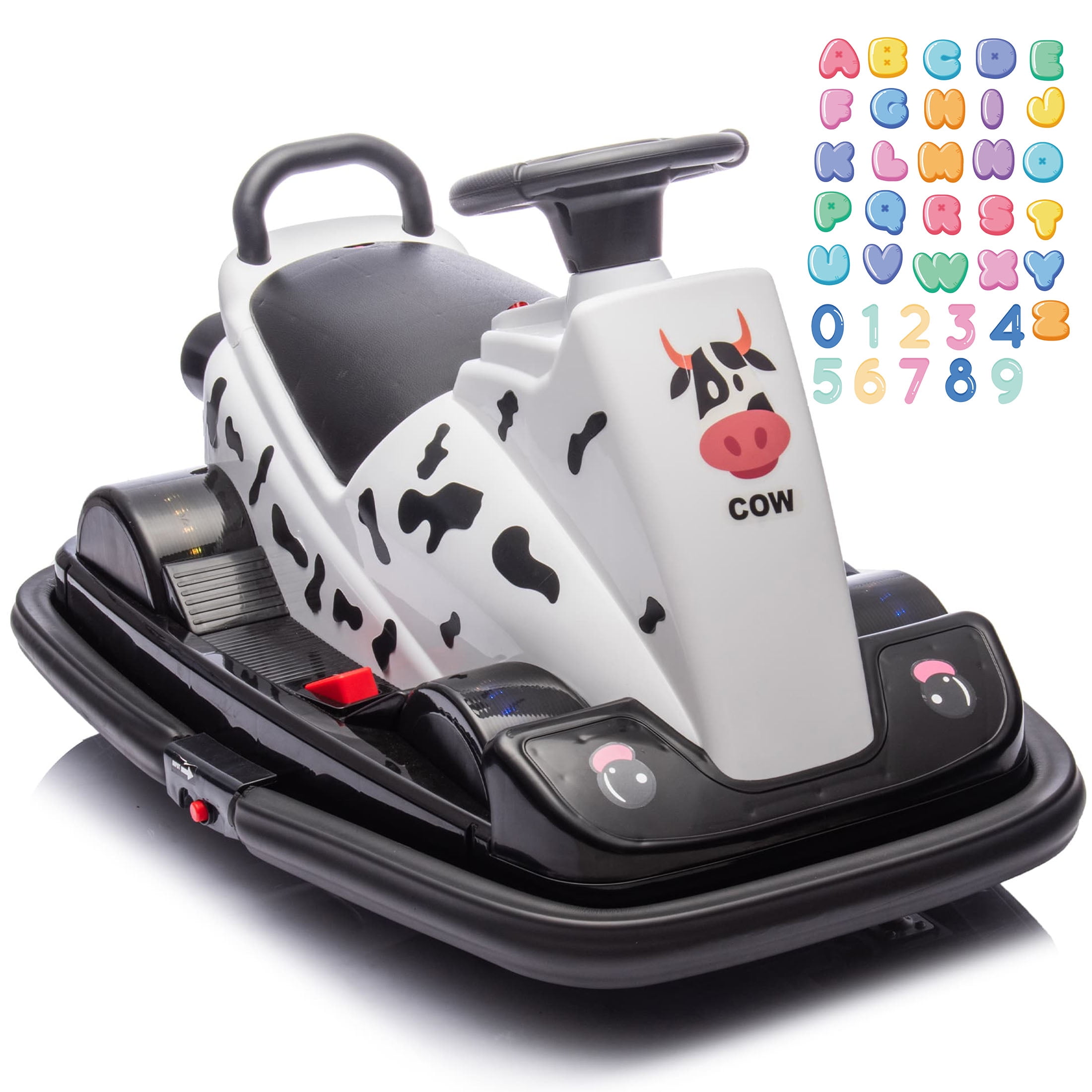 Bumper Cars for Toddlers 35, 12V Battery Powered Ride on Bumper Car W