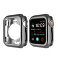 thumbnail image 1 of Bumper Case for Apple Watch Series 9/8/7 41mm, Stylish Ultra Thin Soft TPU Shockproof Frame Case Plating Lightweight Bumper Protection for iWatch (No Screen Protector) Series 9/8/7 41mm, Black, 1 of 5