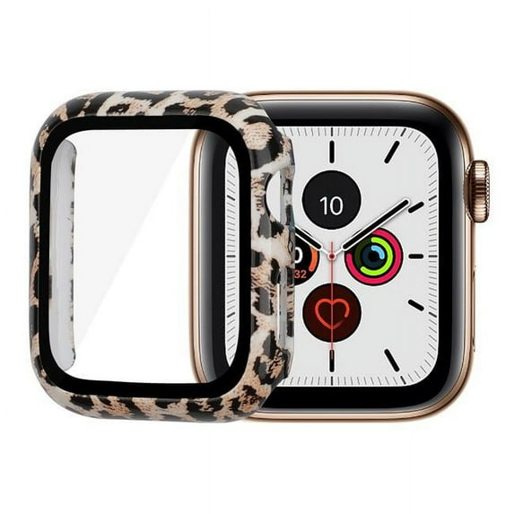 Bumper Case with Screen Protector for 41mm Apple Watch - Brown Leopard