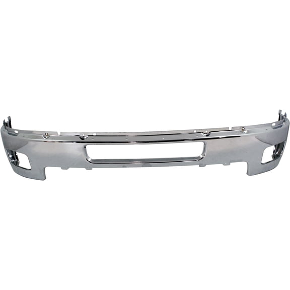 Bumper Compatible with 2011-2014 Chevrolet Silverado 2500 HD 3500 Front Chrome CAPA Certified