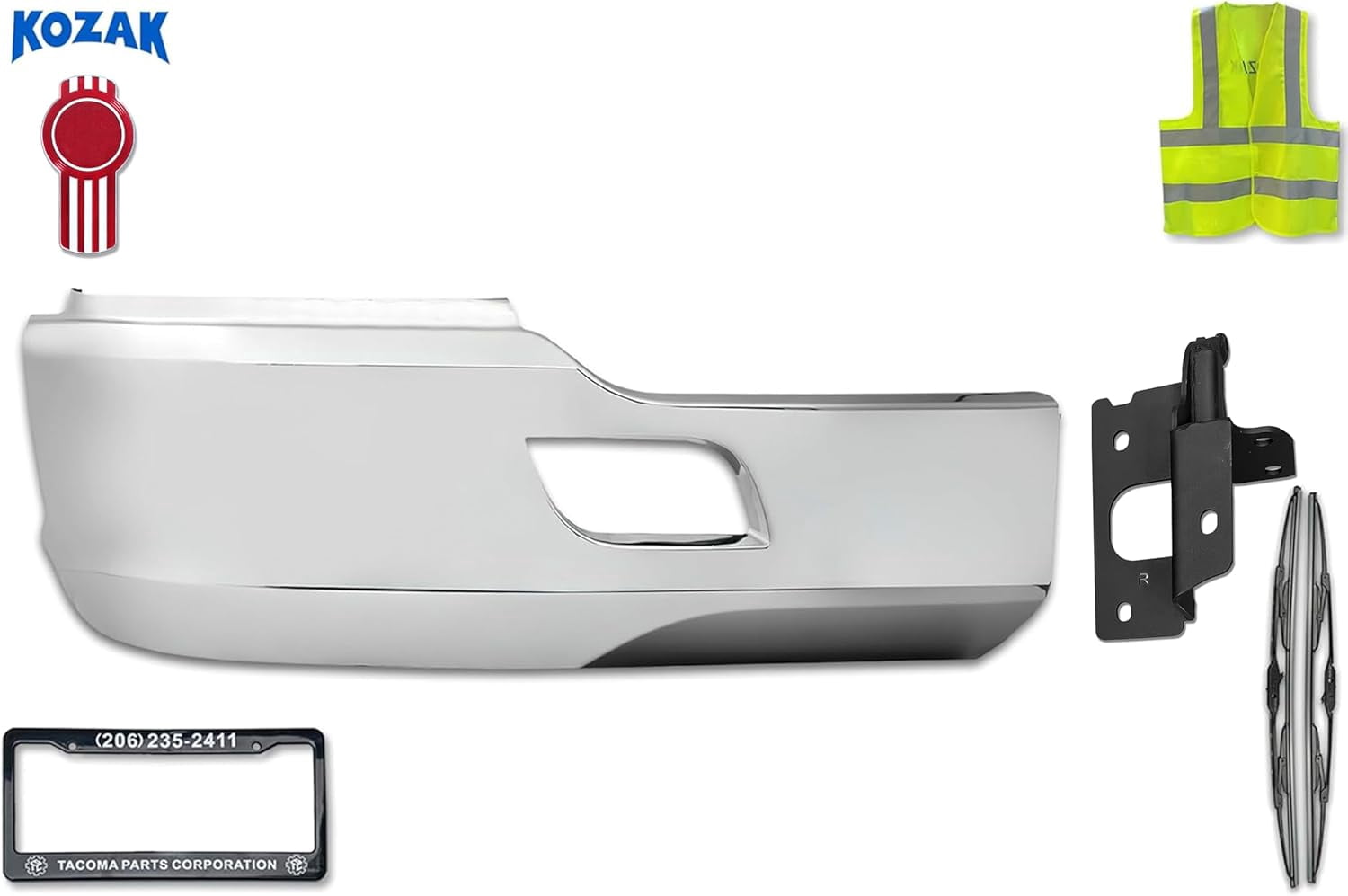 Inner Bumper Covers With Fog Hole Set 2022+ Kenworth T680 – Tacoma