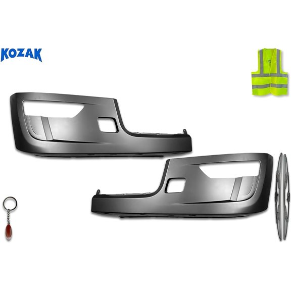 Bumper Corners Outer Paint with Fog Lamp Hole, Set Compatible with 579 2022+