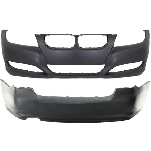 Bumper Cover Facias Set of 2 Front & Rear For 2009-2011 BMW 323i 328i Sedan