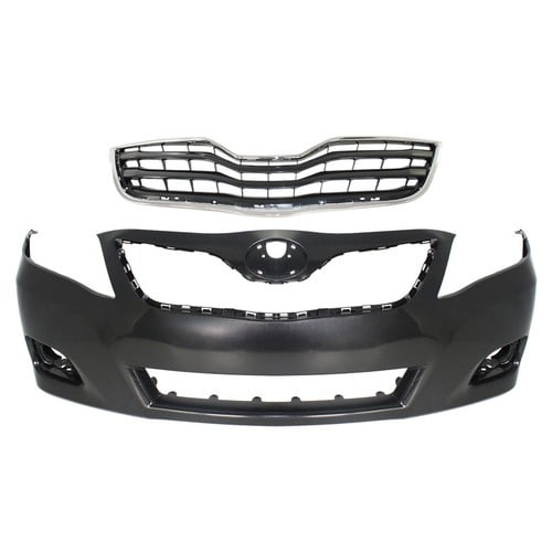 To1200324 Bumper Cover Fascia Front for Toyota Camry 2010-2011 - Walmart.com