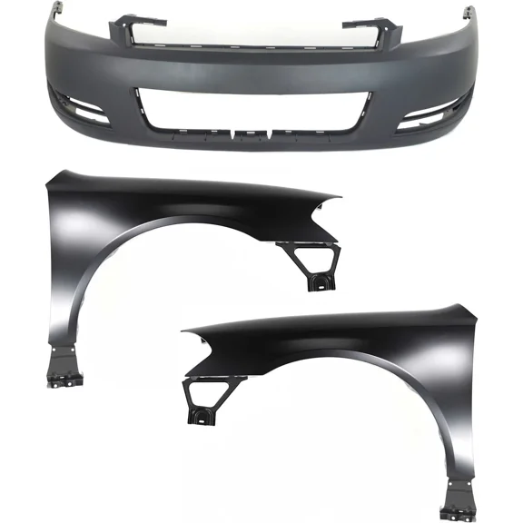 Bumper Cover Fender For 2006-2013 Chevrolet Impala Set of 3 Front