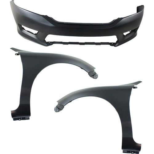 Bumper Cover Fender Kit For 2013-2015 Honda Accord Front Sedan