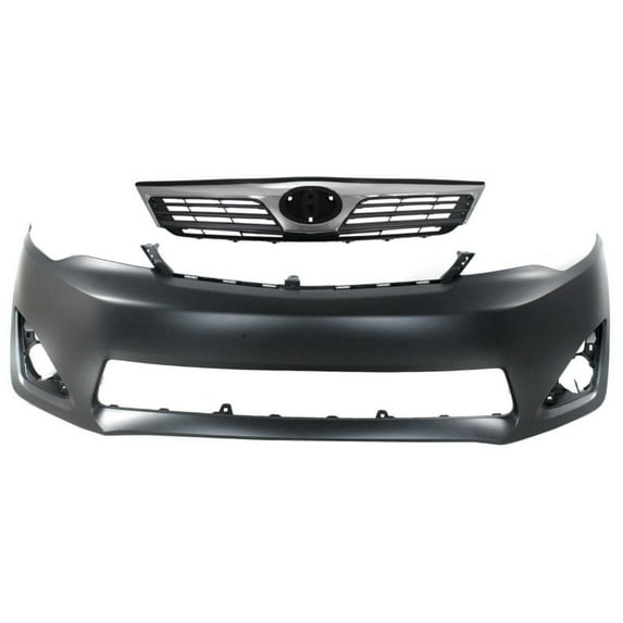 Bumper Cover Kit For 12-14 Toyota Camry Front 2pc Primed With Fog Light Holes Fits select: 2013-2014 TOYOTA CAMRY L/SE/LE/XLE