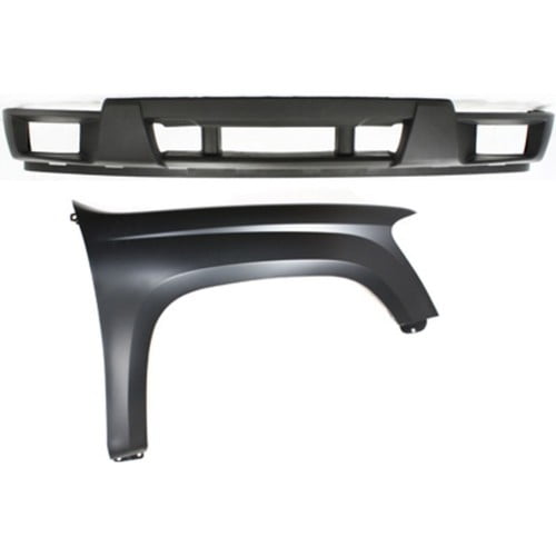 Bumper Cover Kit For 2004-2012 Chevrolet Colorado Front Lower Includes RH Fender