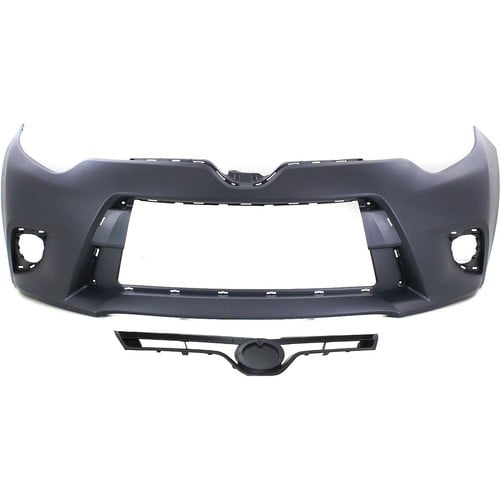 Bumper Cover Kit For 2014-2016 Toyota Corolla Front 2pc With Grille