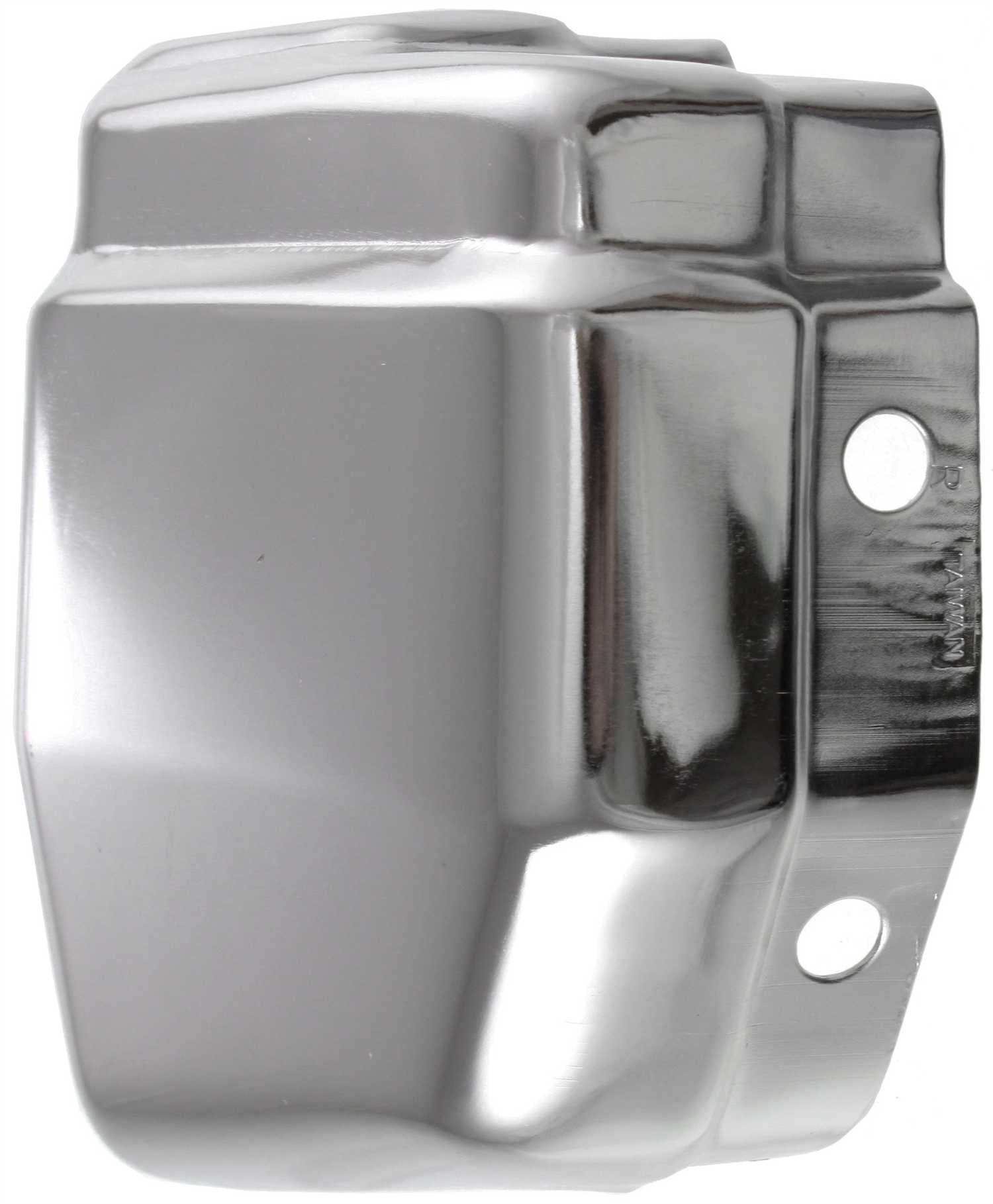 Bumper End Compatible With 1986-1992 Nissan D21 Front, Right Passenger Steel Chrome