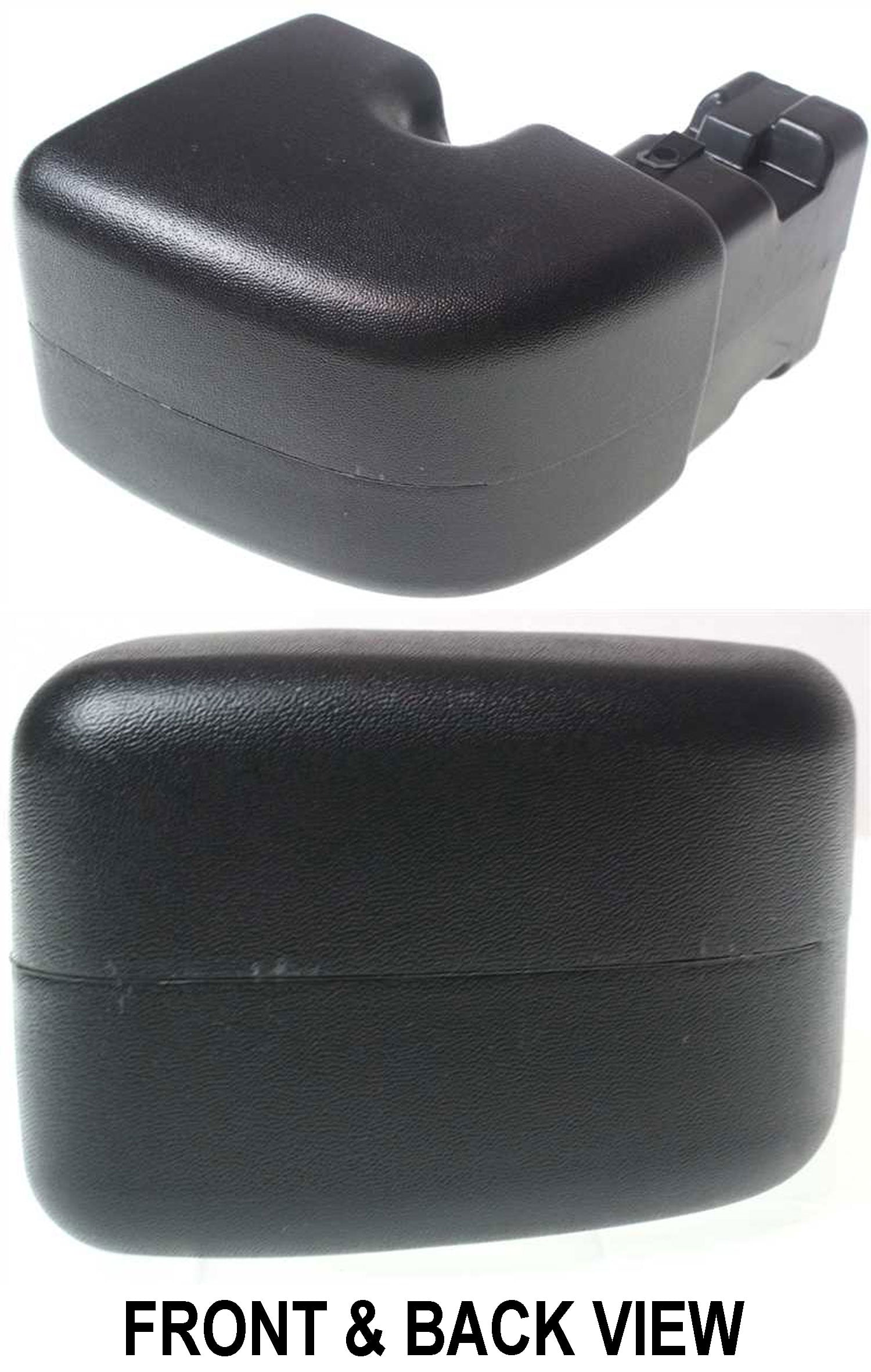 Bumper End Compatible With 1997-2006 Jeep Wrangler Rear, Right Passenger Plastic Primed