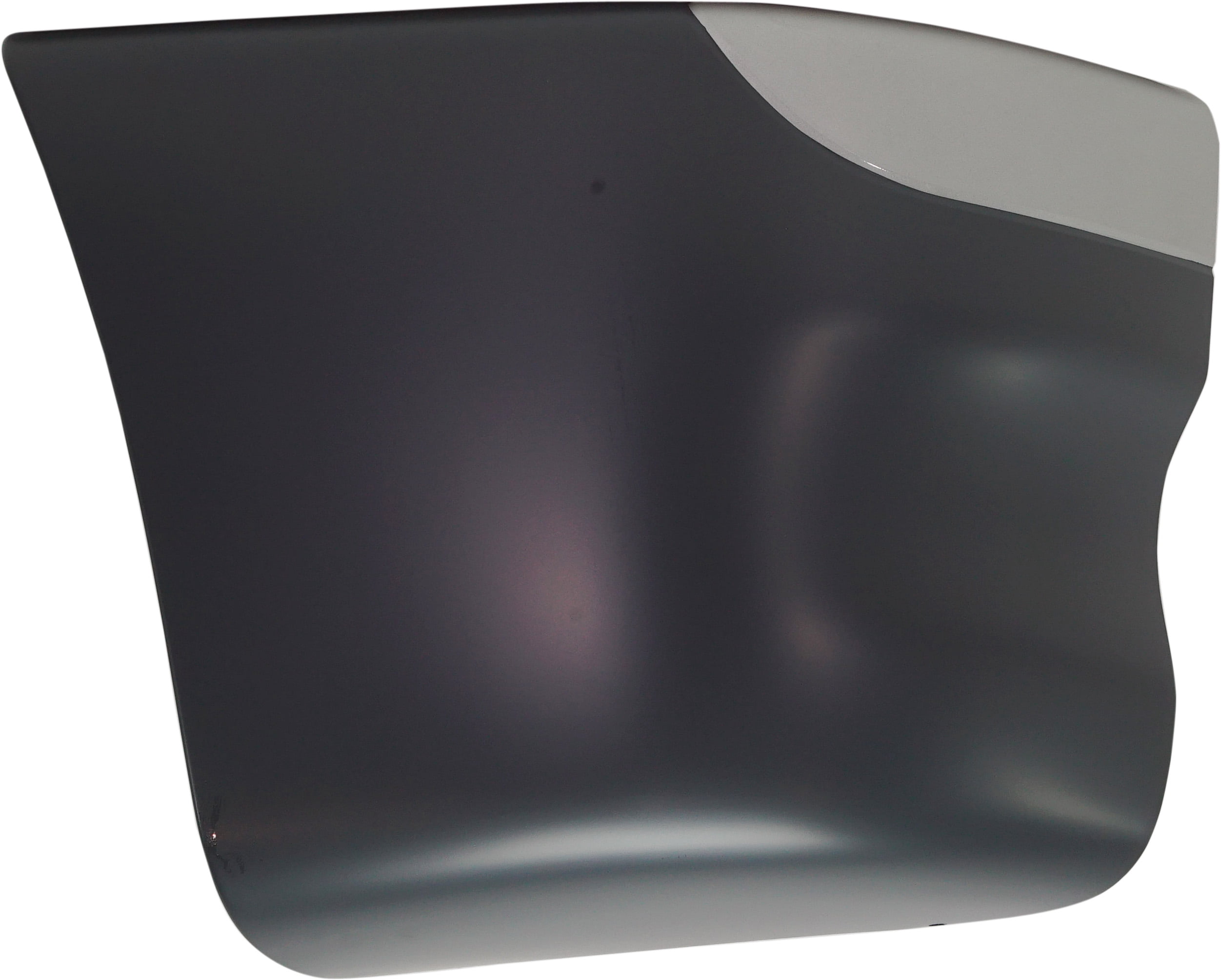 Bumper End Compatible With 2002-2011 Freightliner Columbia Front, Right Passenger Plastic Painted Black and Silver
