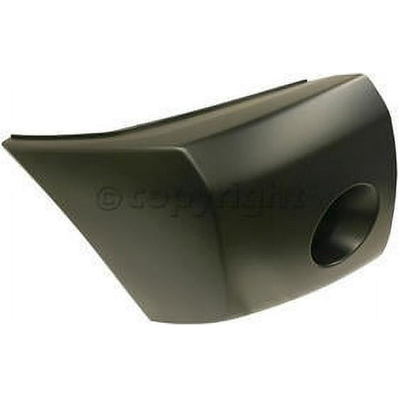 Bumper End Compatible With 2004-2007 Nissan Titan 2005-2007 Armada Front, Right Passenger Plastic Primed CAPA Certified