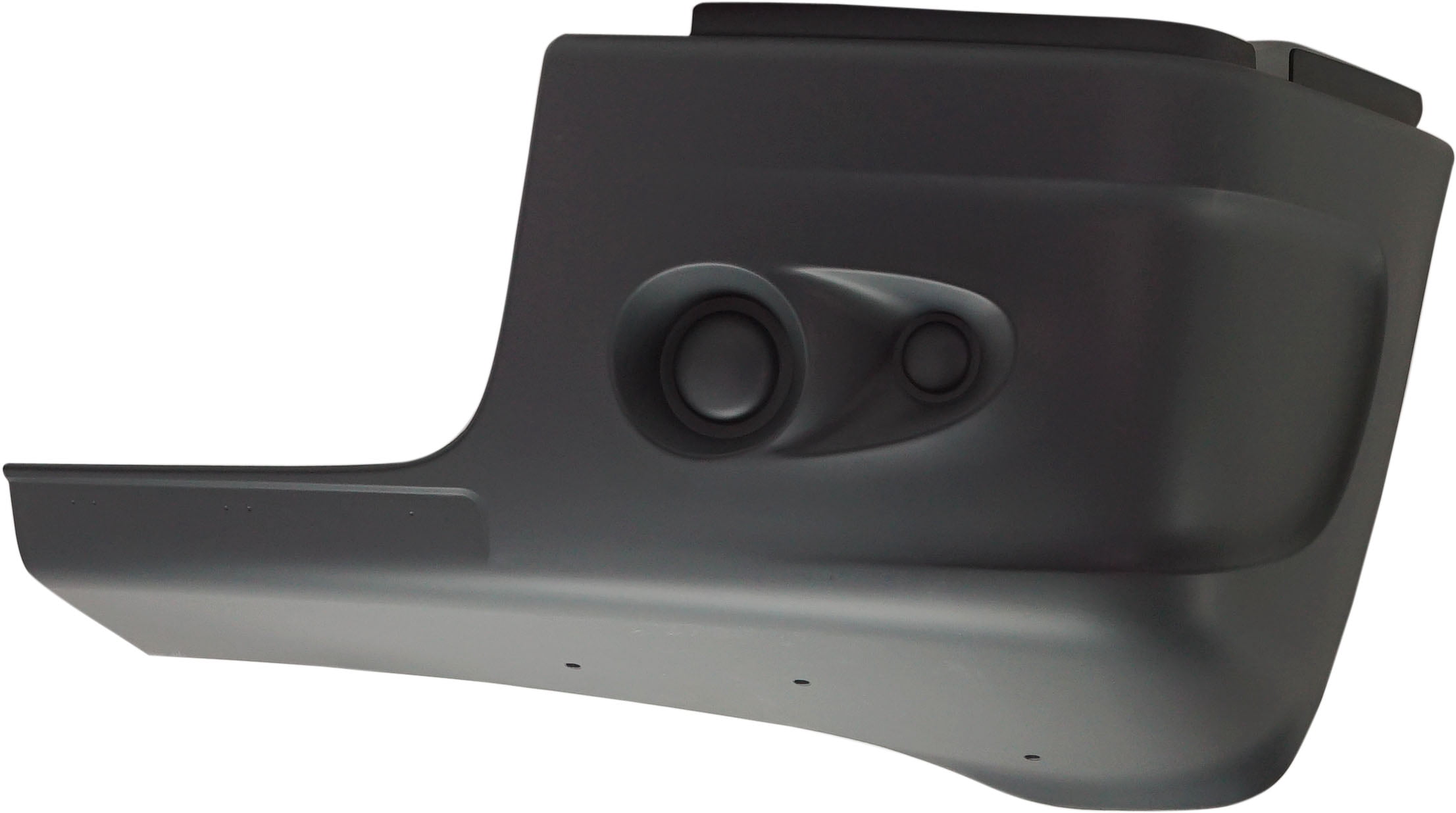 Bumper End Compatible With 2005-2011 Freightliner Century Class Front, Left Driver Plastic Painted Black