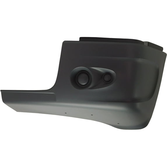 Bumper End Compatible With 2005-2011 Freightliner Century Class Front, Left Driver Plastic Painted Black