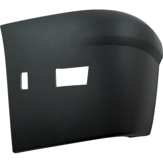 Bumper End Compatible With 2010-2013 Ford Transit Connect Rear, Left Driver Plastic Textured