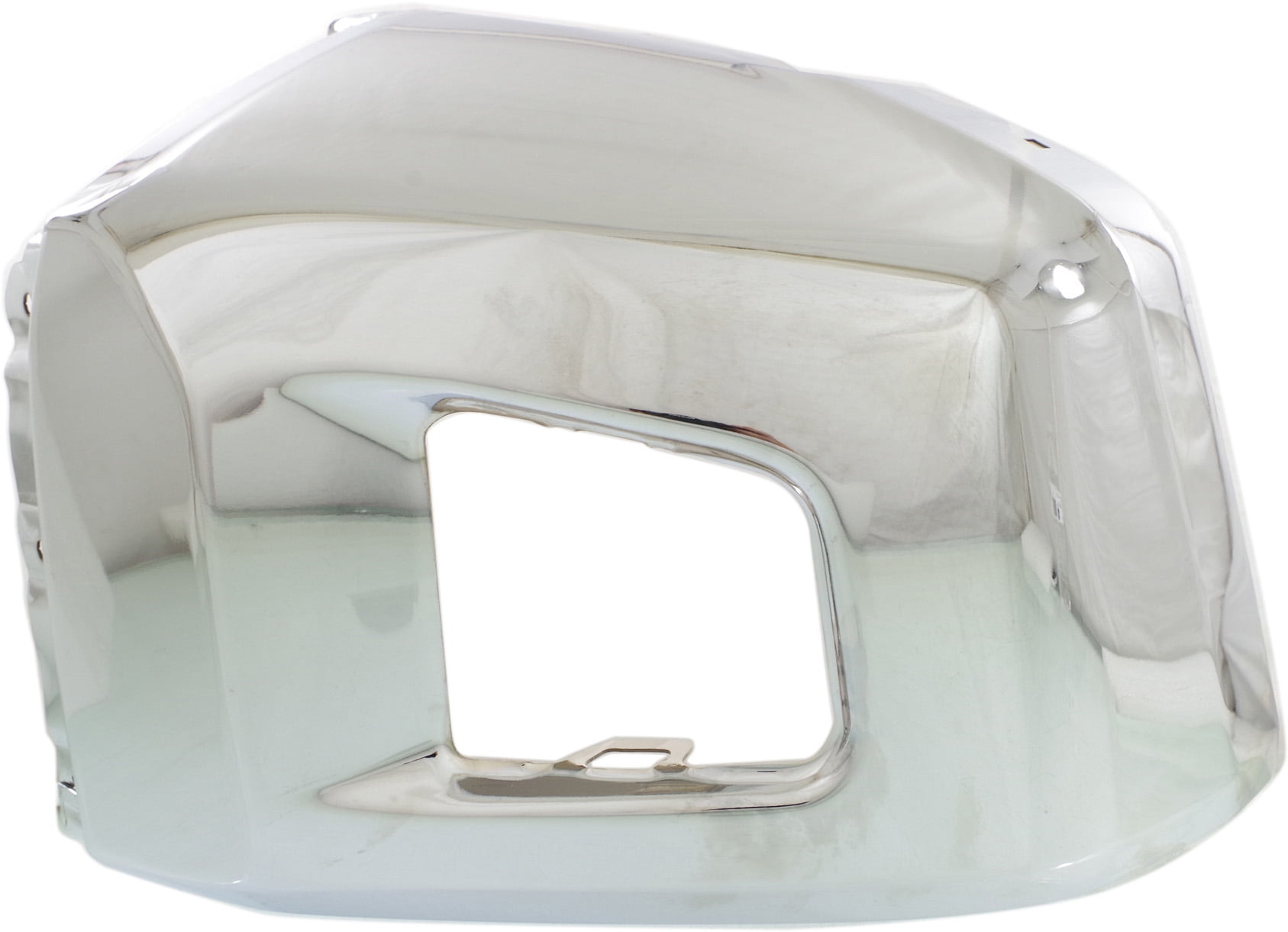 Bumper End Compatible With 2014-2021 Toyota Tundra Front, Right Passenger Steel Chrome