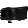 thumbnail image 1 of Bumper End Compatible With 2015-2019 Volvo VNL Front, Left Driver Plastic Painted Black, 1 of 3