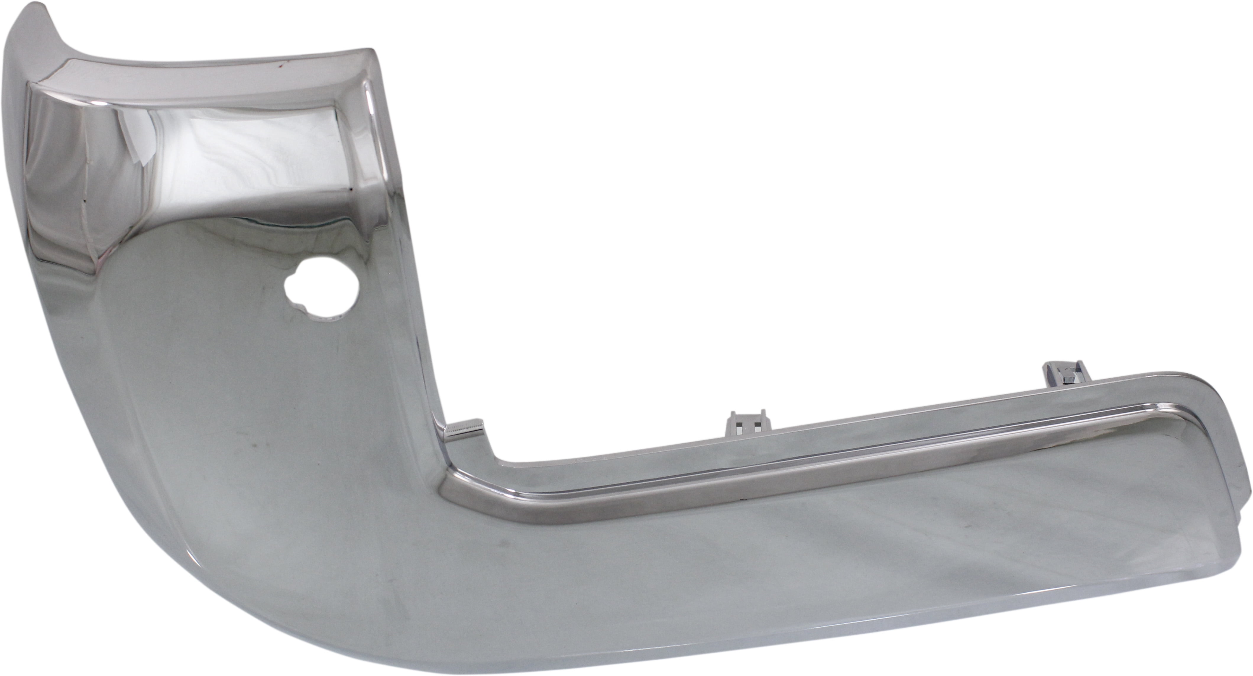 Bumper End Compatible With 2016-2021 Toyota Tacoma Rear, Left Driver Plastic Chrome
