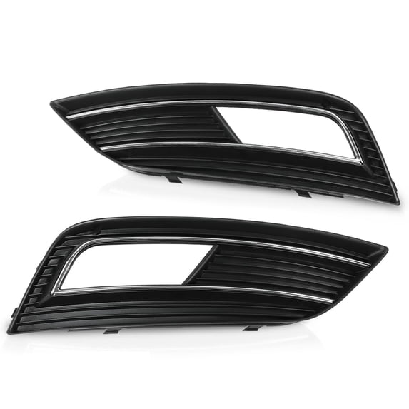 Bumper Fog Light Lamp Grill Cover Honeycomb Compatible with Audi A5 S-Line / S5 B8 RS5 2008-2012 (Only Fit A5 S-Line Bumper/NOT fit A5 Standard Bumper)8T0807682D 8T0807681B