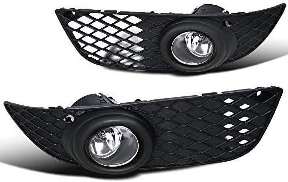 Winjet Halogen Fog Light Pair - Clear Lens Replacement For 2007-2008 Mercedes-Benz