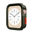 thumbnail image 1 of Bumper Frame Case for Apple Watch Series 6/5/4/SE 44mm, Thin Soft TPU Shockproof Edge Gradient Cover Bumper Protective Case for iWatch Series 6/5/4/SE 44mm (No Screen Protector) , Armygreen, 1 of 6