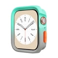 thumbnail image 1 of Bumper Frame Case for Apple Watch Series 9/8/7 41mm, Thin Soft TPU Shockproof Edge Gradient Cover Bumper Protective Case for iWatch Series 9/8/7 41mm (No Screen Protector) , Garygreen, 1 of 6