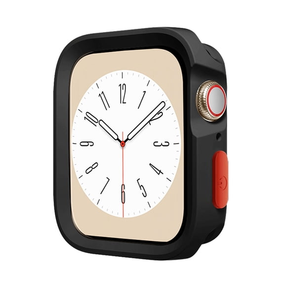 Bumper Frame Case for Apple Watch Series 9/8/7 45mm, Thin Soft TPU Shockproof Edge Gradient Cover Bumper Protective Case for iWatch Series 9/8/7 45mm (No Screen Protector) , Black