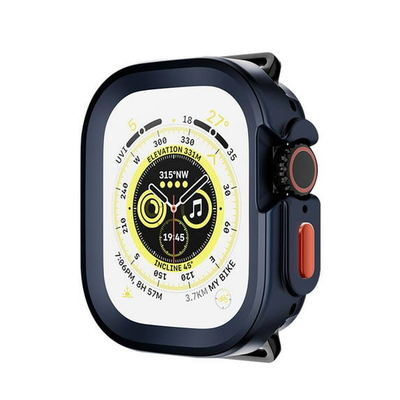 Bumper Frame Case for Apple Watch Ultra 2/1 49mm, Thin Soft TPU Shockproof Edge Gradient Cover Bumper Protective Case for iWatch Ultra 2/1 49mm (No Screen Protector) , Darkblue