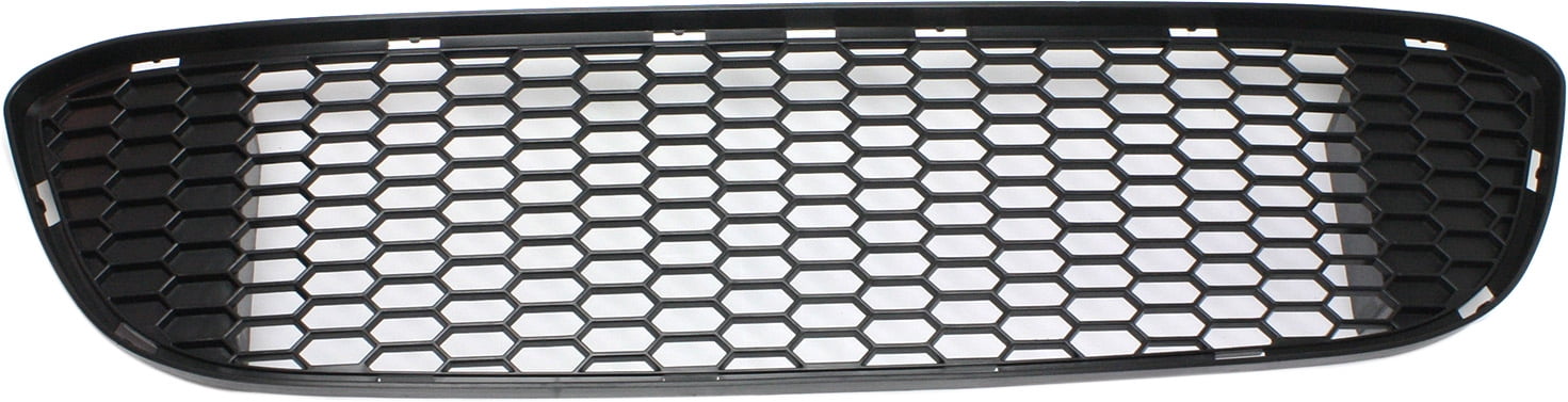 Bumper Grille Compatible With 2008-2013 BMW 128i 135i Front, Center Textured Black