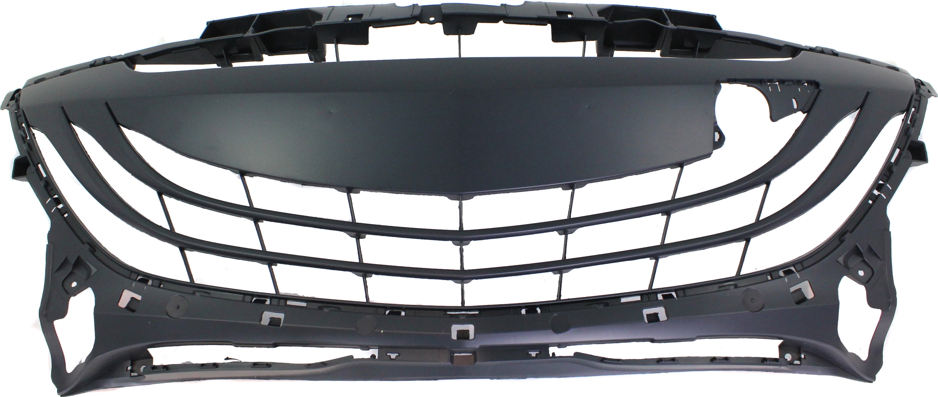Bumper Grille Compatible With 2010-2012 Mazda 3 Front, Lower Black