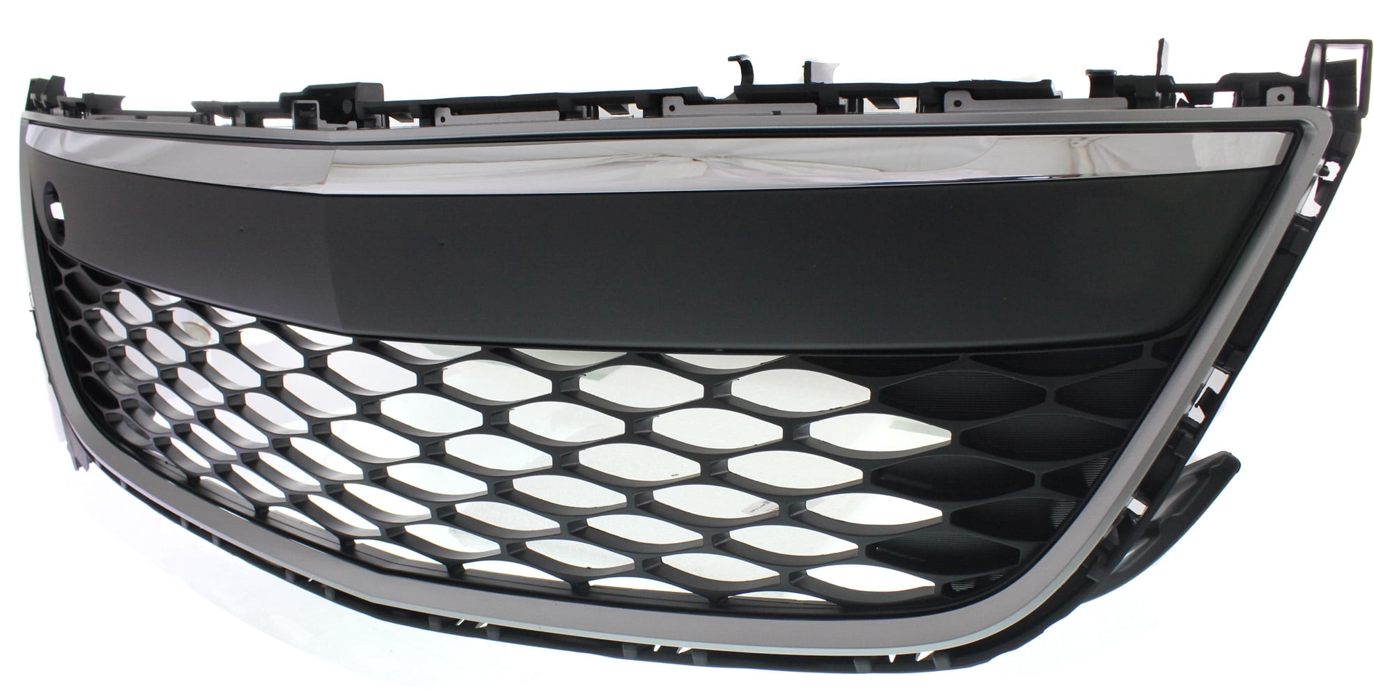 Bumper Grille Compatible With 2010-2012 Mazda CX-7 Front Chrome