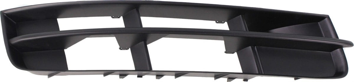 Bumper Grille Compatible With 2010-2015 Audi Q7 Front, Right Passenger Side, Outer Textured Black