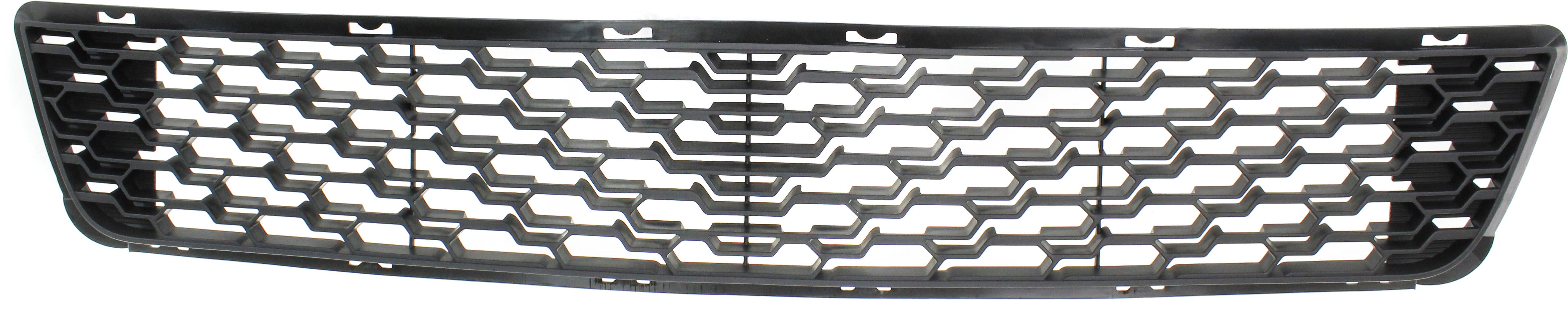 Bumper Grille Compatible With 2011-2013 Kia Forte Front Textured Gray