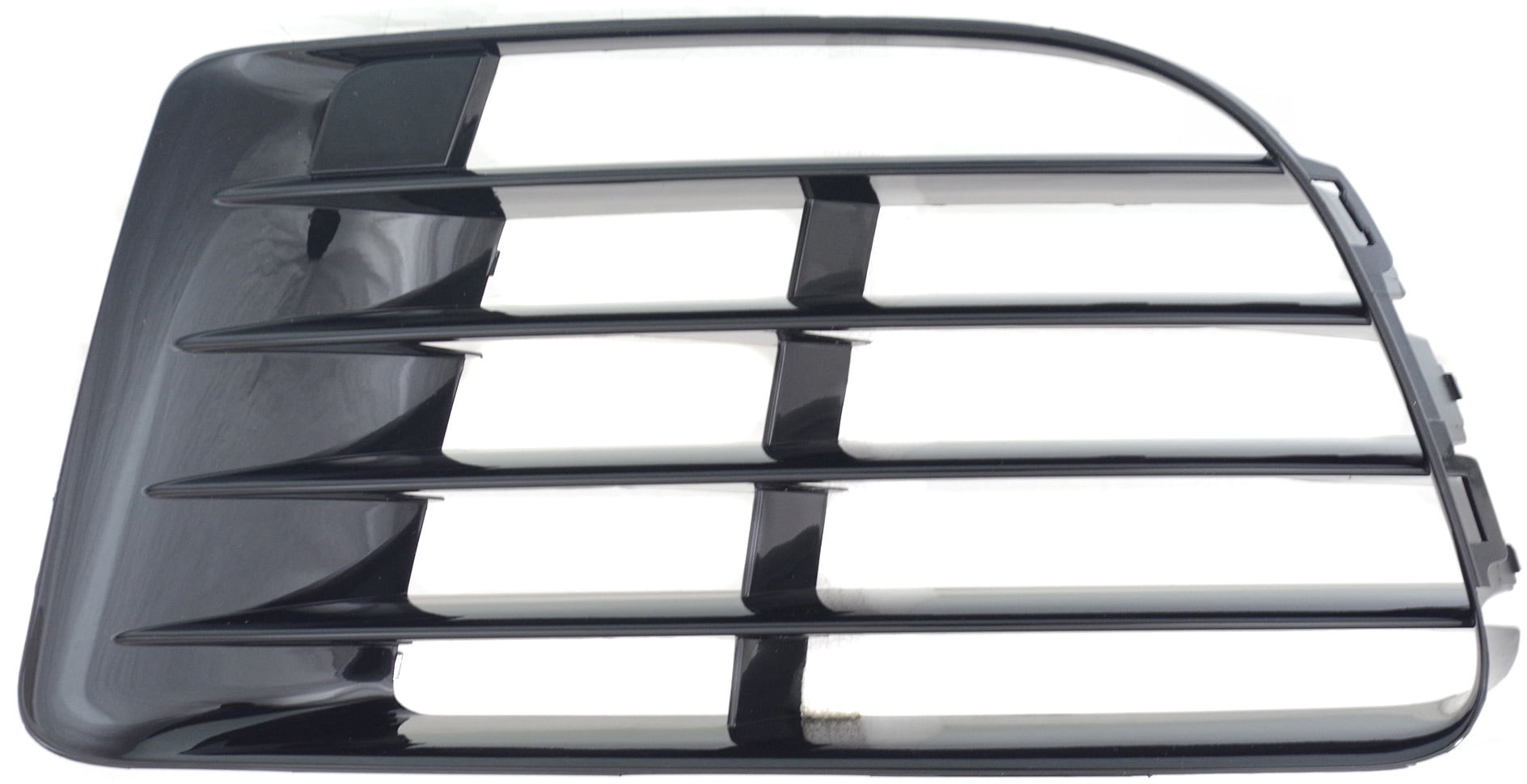 Bumper Grille Compatible With 2012-2013 Volkswagen Golf R Front, Left Driver Side, Outer Black