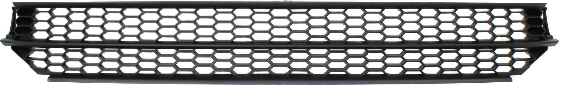 Bumper Grille Compatible With 2012-2015 Volkswagen Passat Front, Center Textured Gray