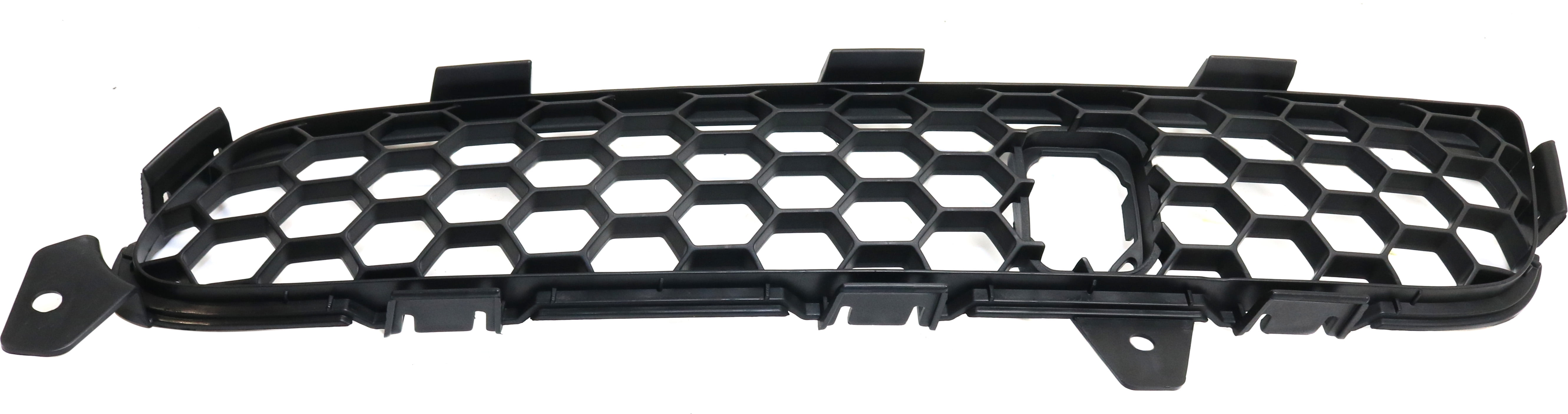 Bumper Grille Compatible With 2014-2015 Infiniti QX50 2008-2012 EX35 Front, Right Passenger Textured Black