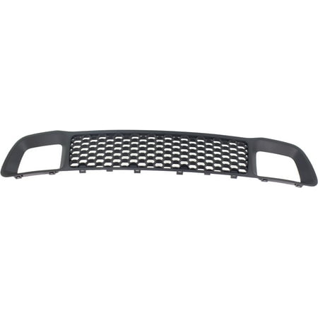 Bumper Grille Compatible With 2014-2016 Jeep Grand Cherokee Front, Center, Lower Black