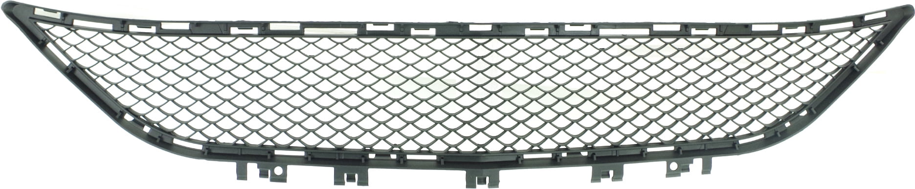 Bumper Grille Compatible With 2014-2016 Mercedes Benz E250 2015 E300 Front, Center Textured Black