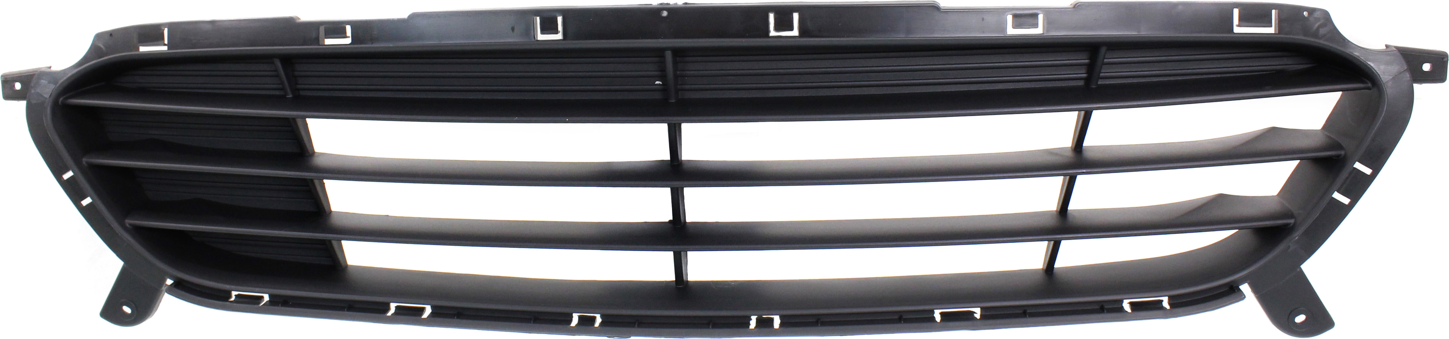 Bumper Grille Compatible With 2014-2017 Hyundai Accent Front Textured Gray