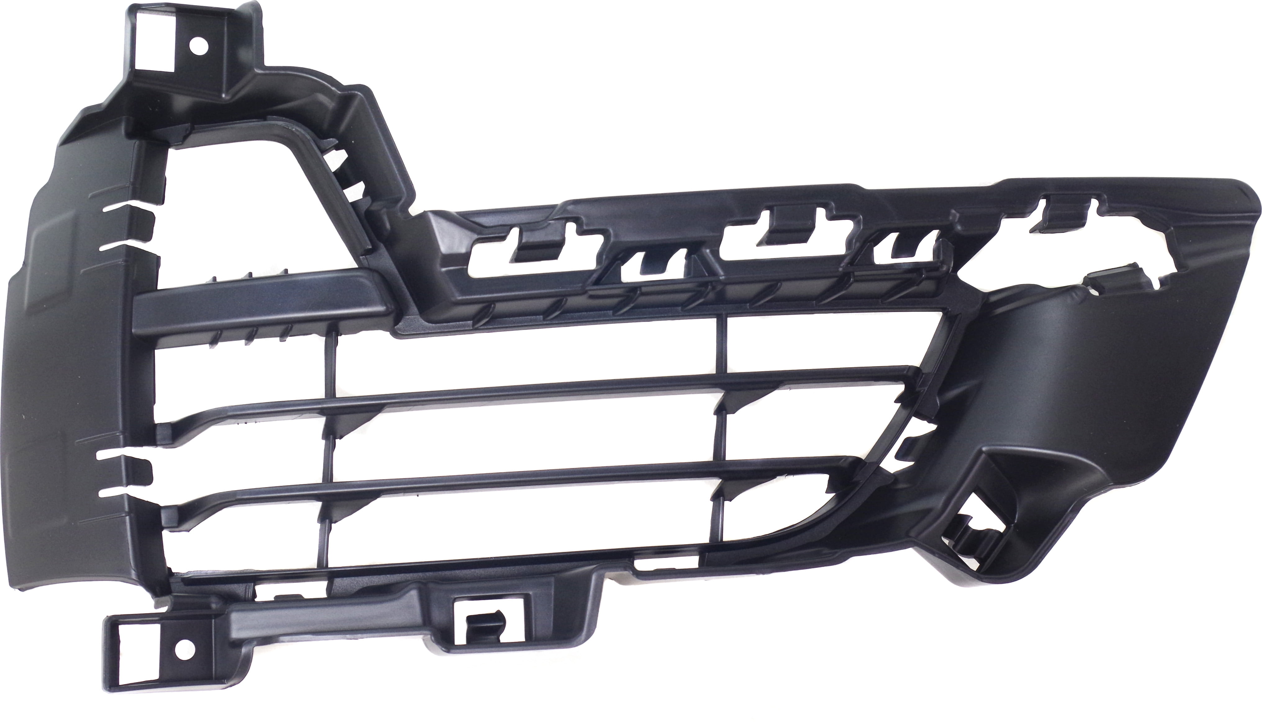 Bumper Grille Compatible With 2014-2018 BMW X5 Front, Right Passenger Side, Outer Textured Black