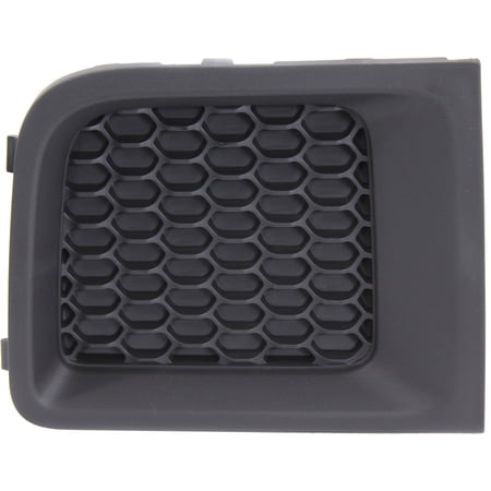 Bumper Grille Compatible With 2015-2018 Jeep Renegade Front, Left Driver Side, Outer Textured Black
