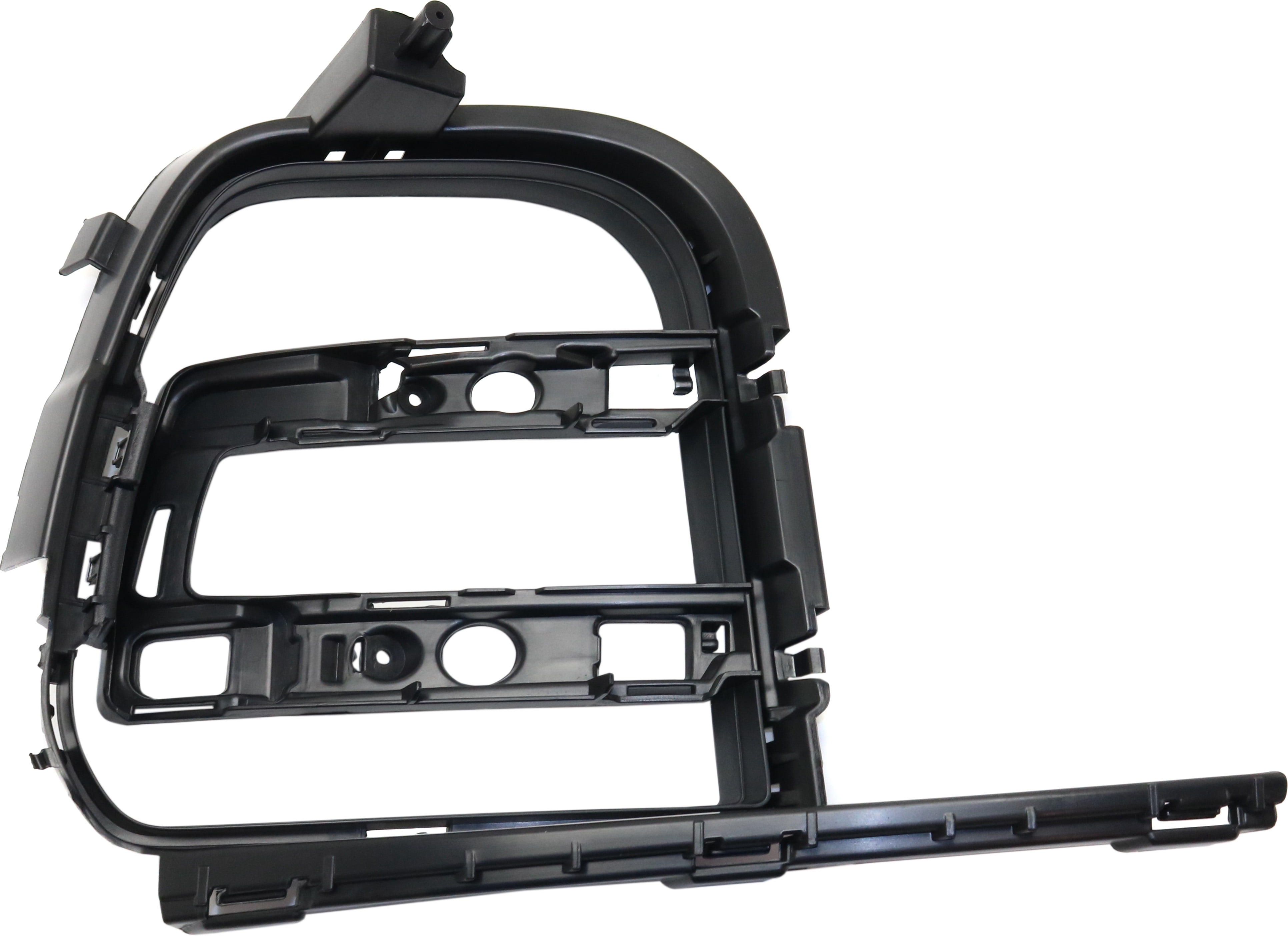 Bumper Grille Compatible With 2015-2018 Porsche Macan Front, Left Driver Textured Black