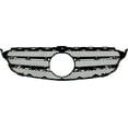 thumbnail image 1 of Bumper Grille Compatible With 2015-2020 Mercedes Benz C300 2015 C400 Front Textured Black, 1 of 3